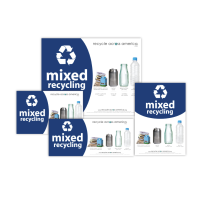 Mixed with Cartons Labels 